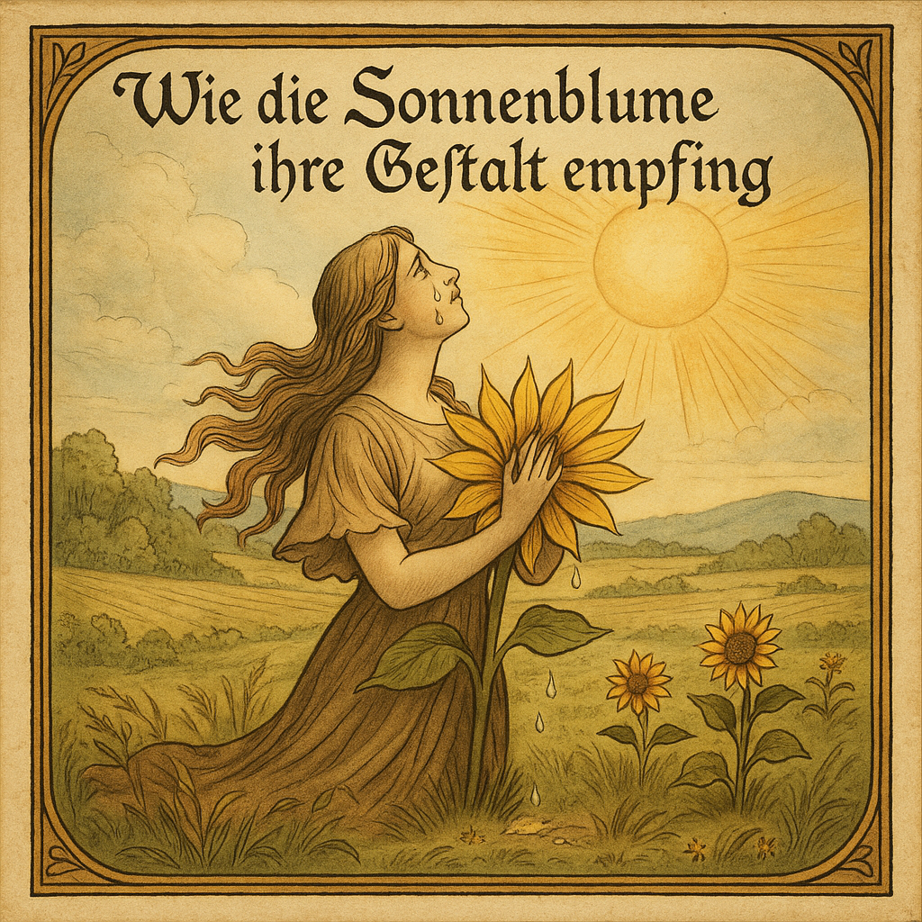 Wie die Sonnenblume ihre Gestalt empfing