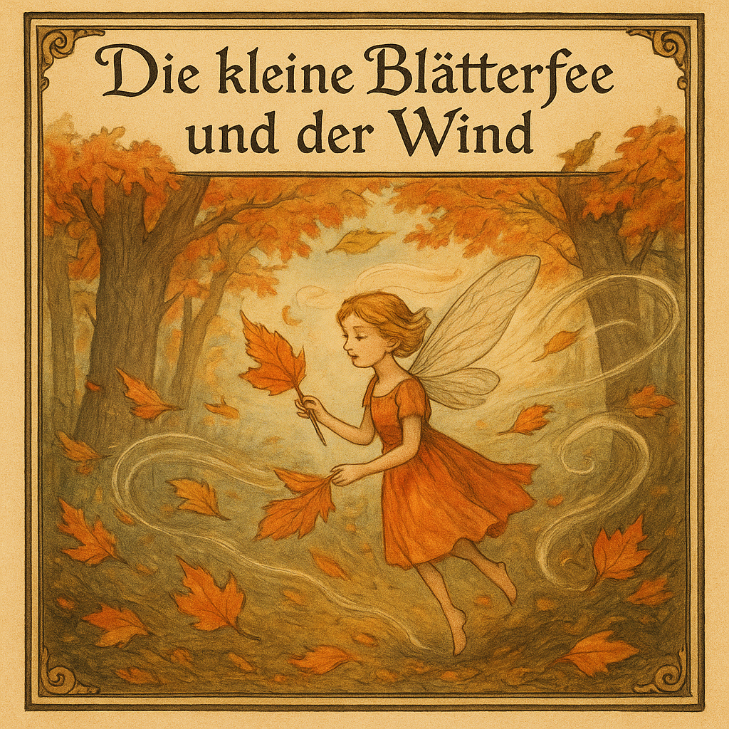 Die kleine Blätterfee und der Wind